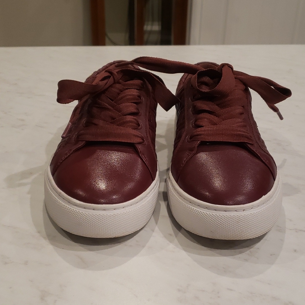 Tory Burch Burgundy Sneakers